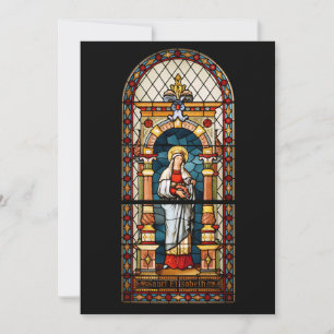 Saint Elizabeth of Hungary Premium Medieval Art Invitation