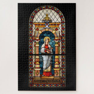 Saint Elizabeth of Hungary Premium Medieval Art Jigsaw Puzzle