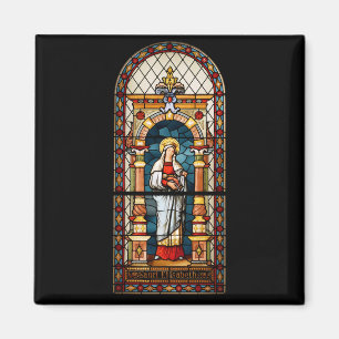 Saint Elizabeth of Hungary Premium Medieval Art Magnet