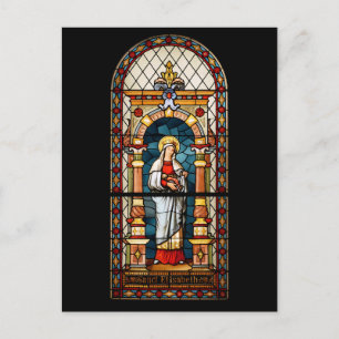Saint Elizabeth of Hungary Premium Medieval Art Postcard