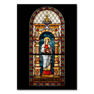 Saint Elizabeth of Hungary Premium Medieval Art Table Number