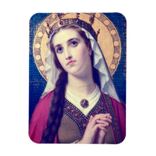 Saint Elizabeth of Hungary Premium Romantic Style Magnet