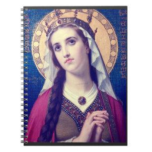 Saint Elizabeth of Hungary Premium Romantic Style Notebook
