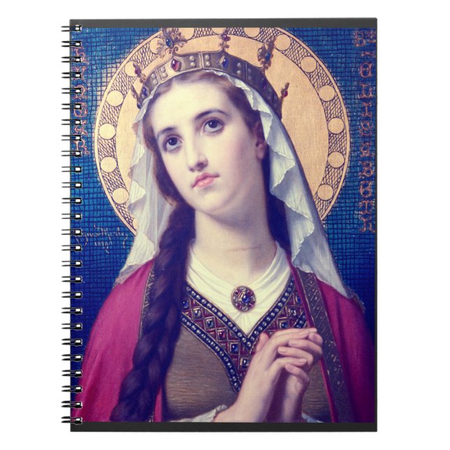 Saint Elizabeth of Hungary Premium Romantic Style Notebook (Front)