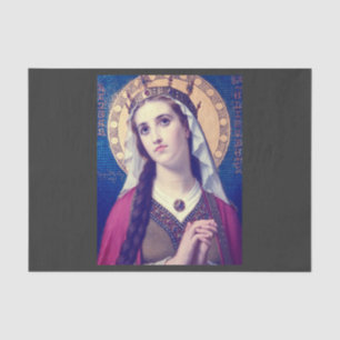 Saint Elizabeth of Hungary Premium Romantic Style Tissue Paper