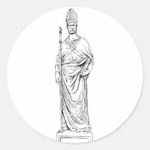 Saint Eloi Confessor and Bishop Classic Round Sticker