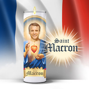 Saint Emmanuel Macron Prayer Candle