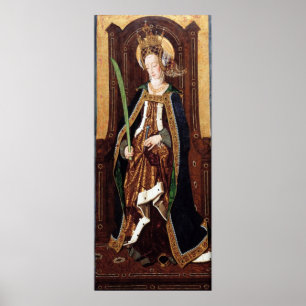 SAINT ENGRATIA  Santa Engracia De Zaragoza Poster