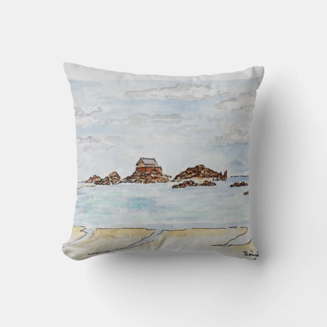Saint-Enogat, Dinard | Brittany, France Cushion (Front)