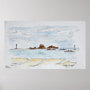 Saint-Enogat, Dinard   Brittany, France Poster