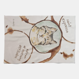 Saint Espresso Absurdi-tea towel