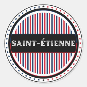 Saint-Étienne City Pride Emblem – French Identity Classic Round Sticker