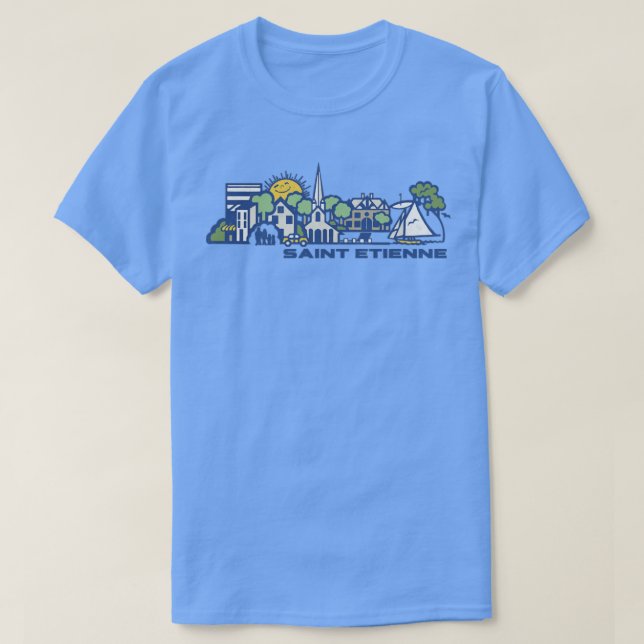 Saint Etienne Original Fan Artwork T-Shirt (Design Front)