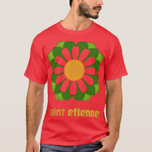 Saint Etienne Retro Floral Design T-Shirt