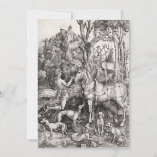 Saint Eustace Engraving by Albrecht Durer