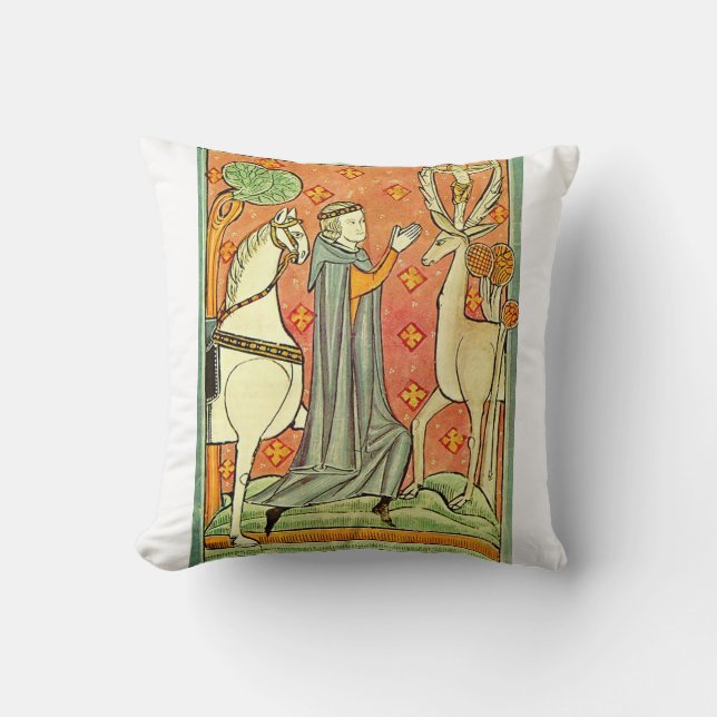Saint Eustachius Apostle of the Ardennes Cushion (Front)