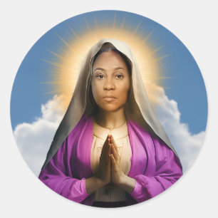 Saint Fani Willis Prayer Candle Classic Round Sticker