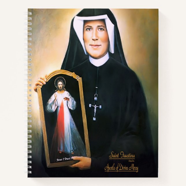 Saint Faustina, Divine Mercy Notebook (Front)