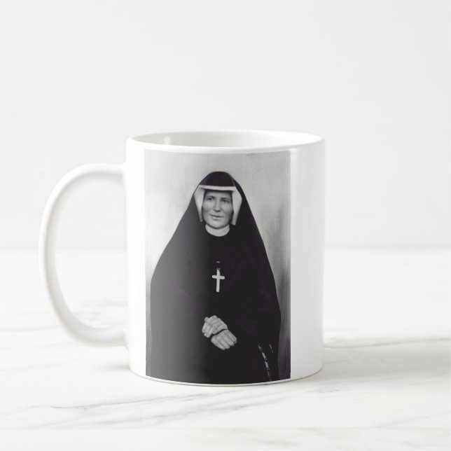 Saint Faustina Kowalska Apostle of Divine Mercy Coffee Mug (Left)