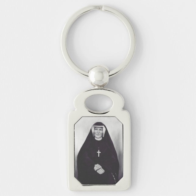 Saint Faustina Kowalska Apostle of Divine Mercy Key Ring (Front)