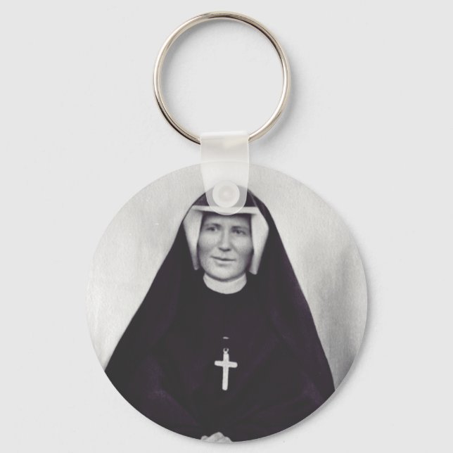 Saint Faustina Kowalska Apostle of Divine Mercy Key Ring (Front)