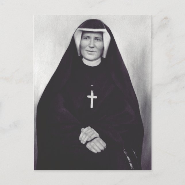 Saint Faustina Kowalska Apostle of Divine Mercy Postcard (Front)