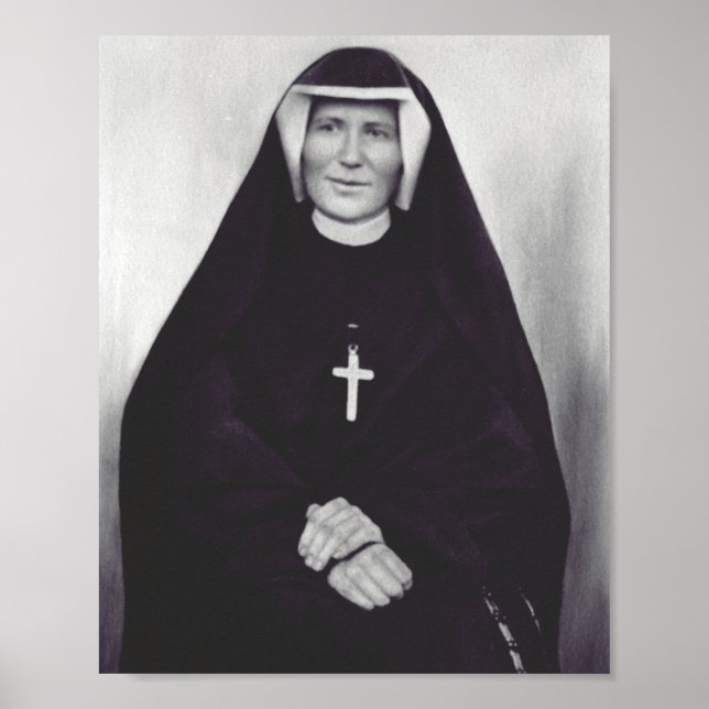 Saint Faustina Kowalska Apostle of Divine Mercy Poster (Front)