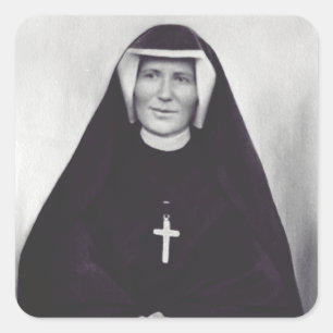 Saint Faustina Kowalska Apostle of Divine Mercy Square Sticker