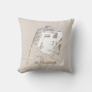 Saint Faustina Kowalska Cushion