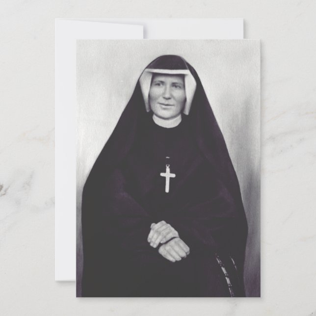 Saint Faustina Kowalska Holiday Card (Front)