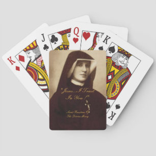 SAINT FAUSTINA OF THE DIVINE MERCY PLAYING CARDS