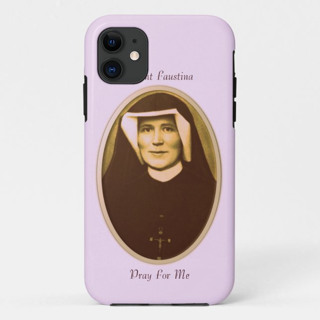 SAINT FAUSTINA PRAY FOR ME Case-Mate iPhone CASE (Back)