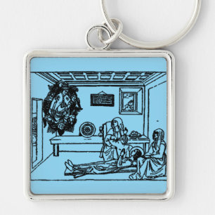 Saint Fina Italian Christian girl Key Ring