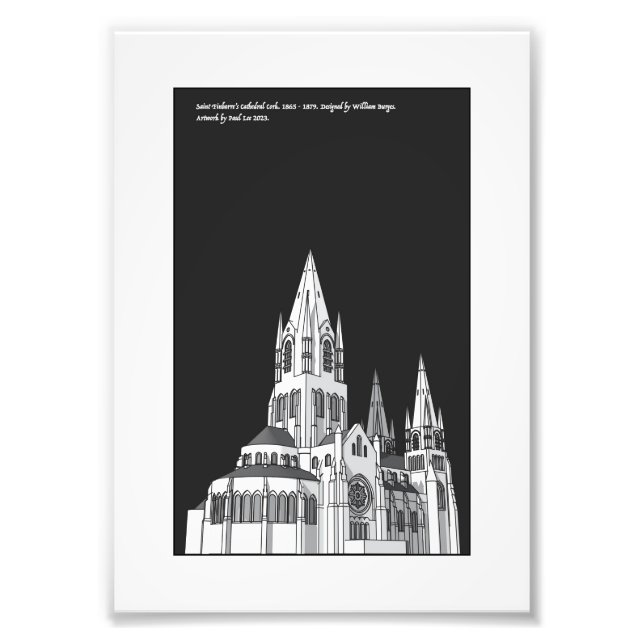 Saint Finbarre's Cathedral Riverside Print (Front)
