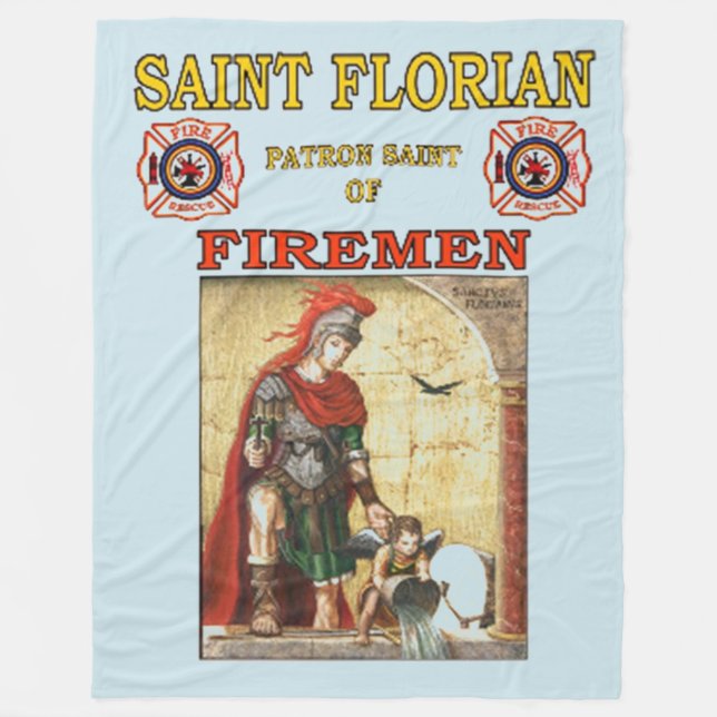SAINT FLORIAN FLEECE BLANKET (Front)