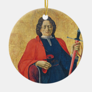 Saint Florian, Italian, c. 1473-74 Ceramic Tree Decoration