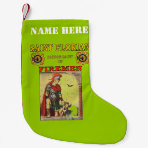 SAINT FLORIAN SMALL CHRISTMAS STOCKING
