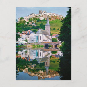 Saint-Flour in France Postcard