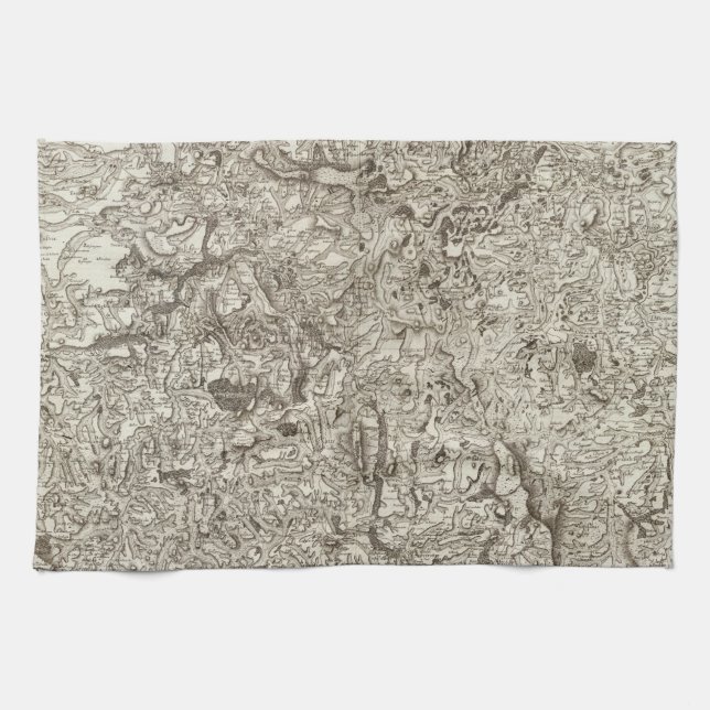 Saint Flour Tea Towel (Horizontal)