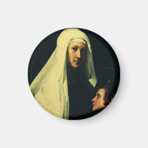 Saint Frances of Rome Guardian Angel Fine Art Magnet
