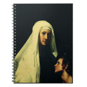 Saint Frances of Rome Guardian Angel Fine Art Notebook