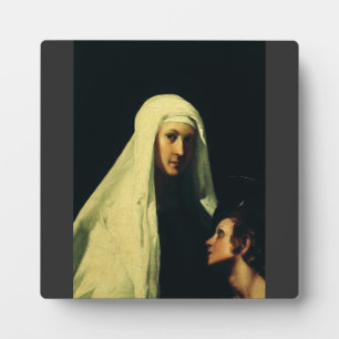 Saint Frances of Rome Guardian Angel Fine Art Plaque