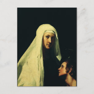 Saint Frances of Rome Guardian Angel Fine Art Postcard