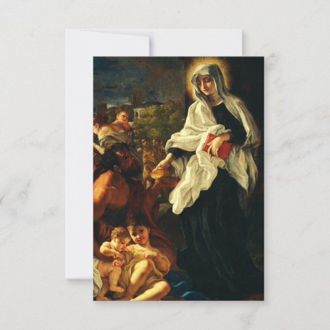 Saint Frances of Rome Holy Card (Front)
