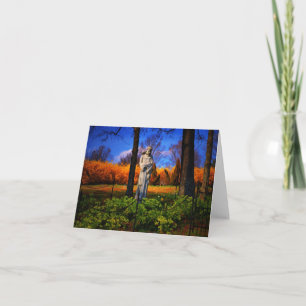 Saint Francis at the Old Lynchburg Cemetery Card