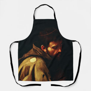Saint Francis by Caravaggio Baroque Masterpiece Apron