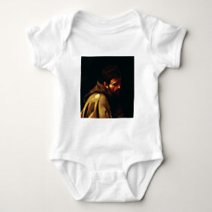 Saint Francis by Caravaggio Baroque Masterpiece Baby Bodysuit