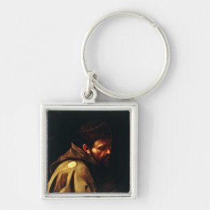 Saint Francis by Caravaggio Baroque Masterpiece Key Ring