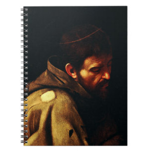 Saint Francis by Caravaggio Baroque Masterpiece Notebook