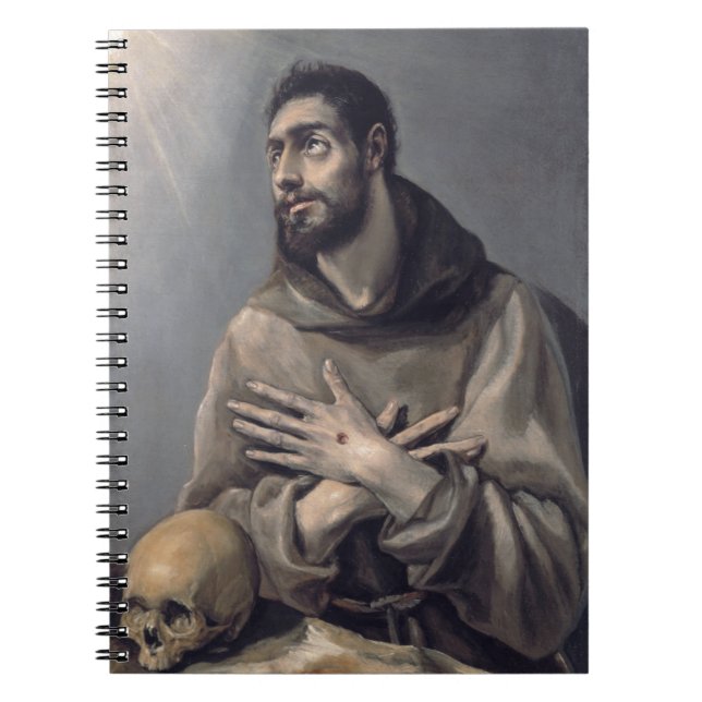 Saint Francis by El Greco Notebook (Front)